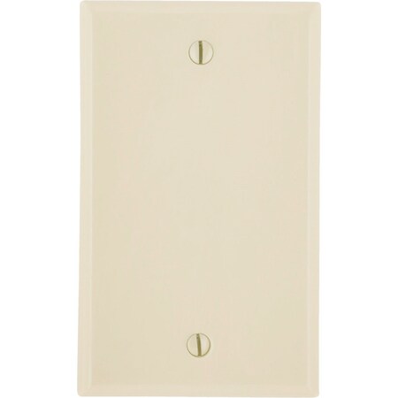 Leviton 1-Gang Standard Thermoset Blank Wall Plate, Ivory 001-86014